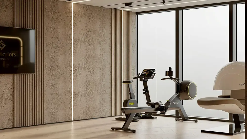 Wellness room in a Fajr Interiors design